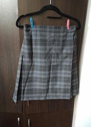 Юбка в школу, юбка в складки, килт,