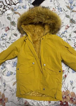 Куртка курточка на натуральному хутрі 120