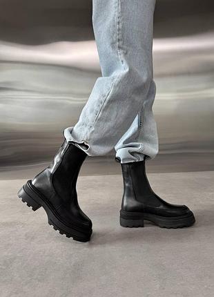 Челсі 13116, р.37,38,40, натуральна шкіра, чорний