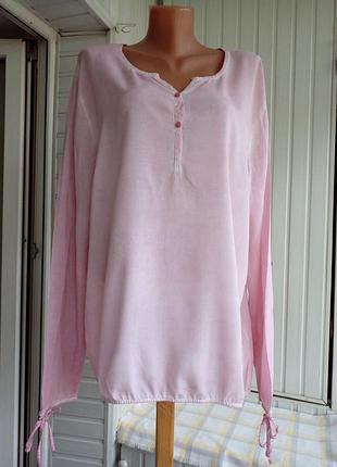 Віскозна блуза сорочка великого розміру батал