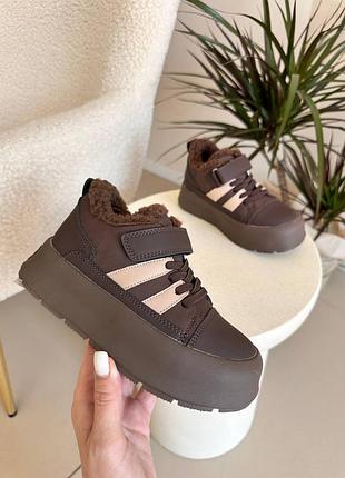 Зимние хайтопы для девочки, кроссовки зима