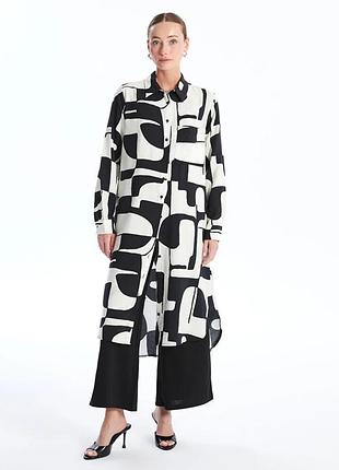 Красивое шифоновое платье 👗 рубашка большого размера батал