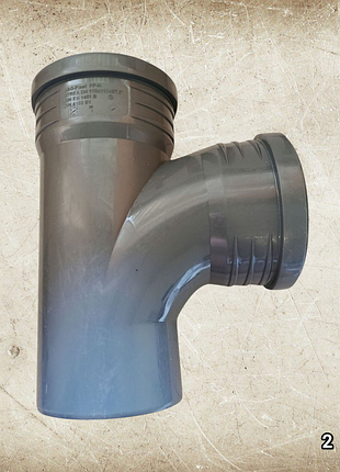 Тройник канализационный пвх 110/110×87,5°.