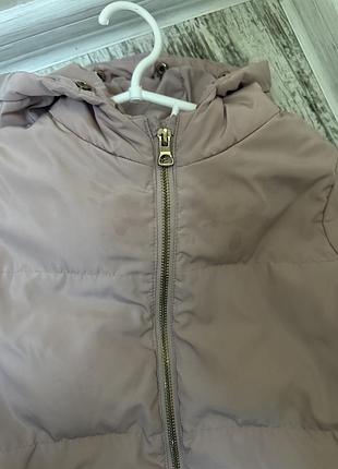 Пуховик zara 110 см 2