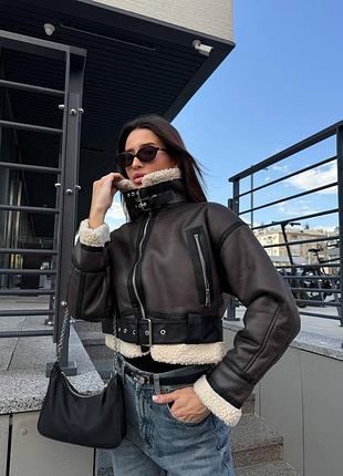 Куртка дубленка на меху