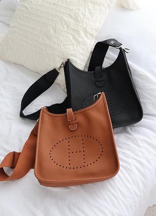 Сумка hermes evelyne🐎 - теляча шкіра, шикарна якість + дуже гарне пакування