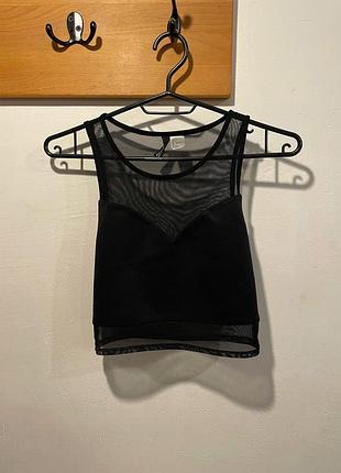 Топ чорний s