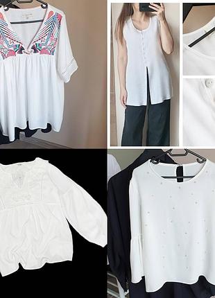 4 блуза на м/l натуральные шифоновые при 300грн