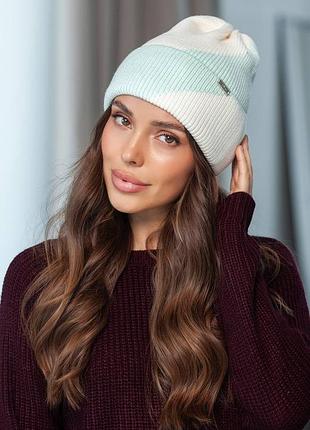 Шапка женская, шапка без подклада, шапка кашемировая, шапка с шерстью