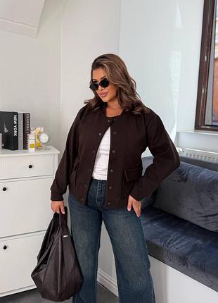 Жіночий кашеміровий бомбер | 1223