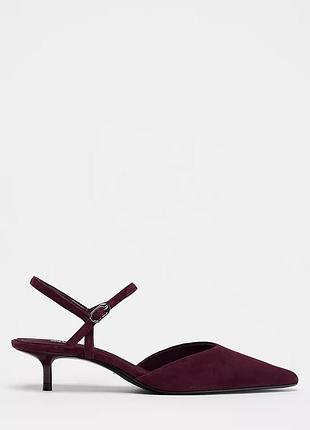 Красиві замшеві туфлі слінгбеки кольору бургунді zara
☝️☝️☝️☝️☝️☝️☝️☝️☝️☝️☝️