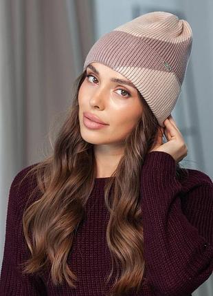 Шапка женская, шапка без подклада, шапка кашемировая, шапка с шерстью