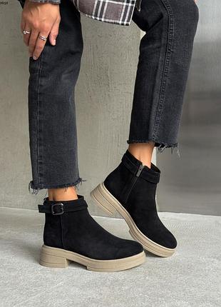 Стильные классические женские ботинки деми/зима (+100грн)  💛💙