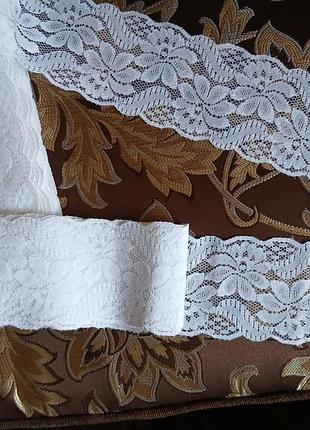 Кружево белое 9см х 18м (цена за все)