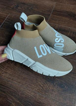 Кроссовки сетка love moschino