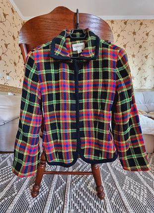 Шерстяной женский блейзер emanuel ungaro шерстяной жакет пальто тартан