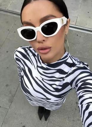 Платье в рубчик животный принт