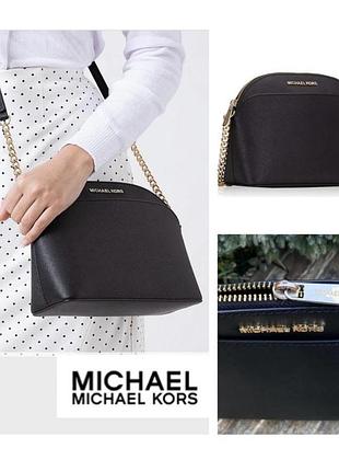 Шкіряна сумка кросбоді michael kors