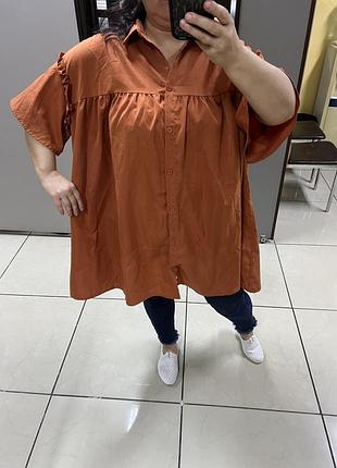 Шикарная рубашка на девочку с формами