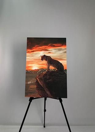 Картина на металі з принтом "тварини", 38/60см (1756)