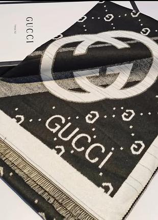 Шикарный брендовый кашемировый щурф gucci