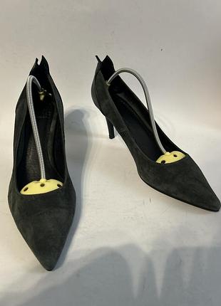 Жіночі шкіряні замшеві туфельки-човники від front society