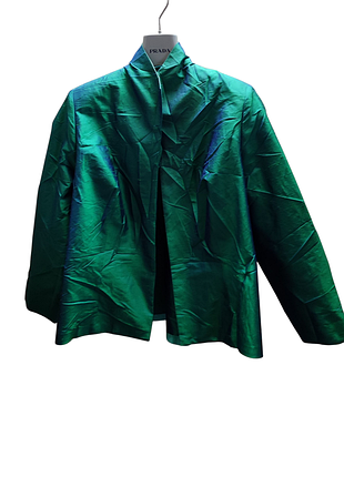 Красивый легкий жакет из дикого шелка хамелеон