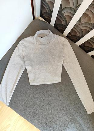 Женский гольф, топ с длинным рукавом, топ в рубчик