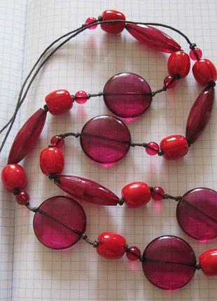 Намисто.жерель. скло та пластик. вінтаж.