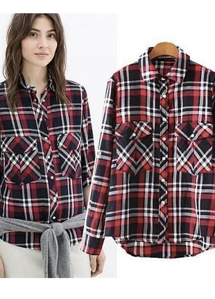 Сорочка в клітинку zara