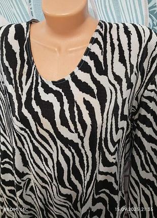 Женская кофточка большого размера плиссе