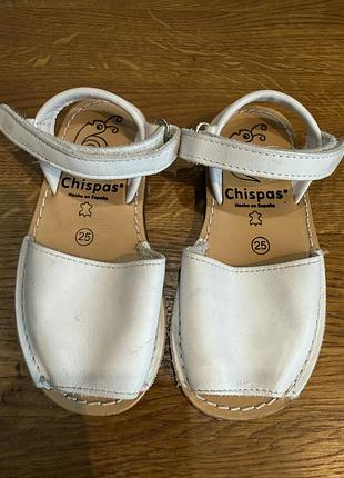 Босоніжки шкіряні