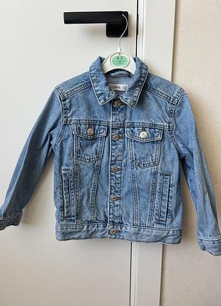 Джинсова куртка дитяча mango 116 см