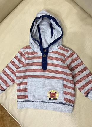 Худі, кофта з капюшоном 6-9 міс ріст 74 від nutmeg