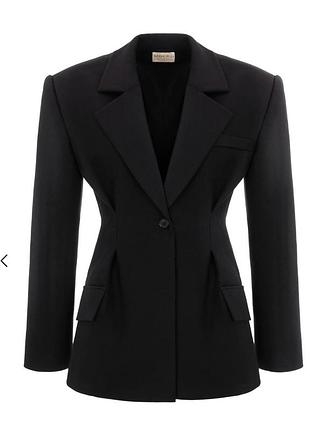 Чорний приталений піджак від mocko