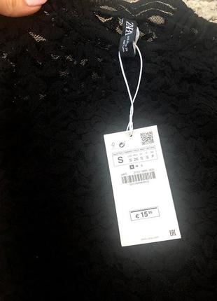 Красивый кружевной топ zara s8 фото