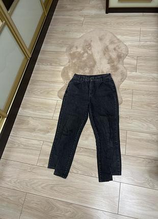 Джинсы женские коассные стильные пратичные графит