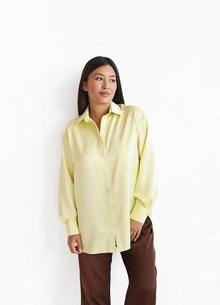 Сатиновая женская рубашка