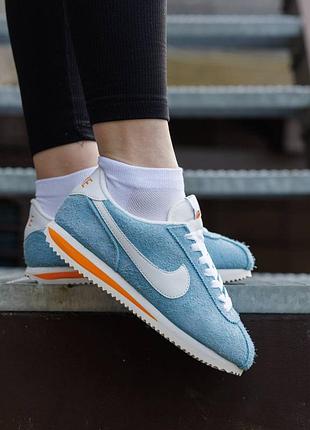 Кроссовки nike cortez blue white
