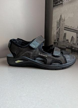 Босоножки сандалии lowa urbano (42,5-43) унисекс с натур. кожи-нубук коричневые