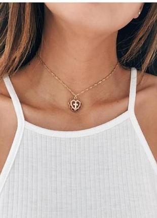 Жіночий ланцюжок-чокер zilpoit із серцем