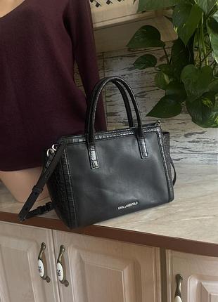 Шкіряна сумка karl lagerfeld
