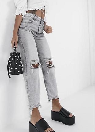 Стильні джинси мом bershka р. 12/40/l.