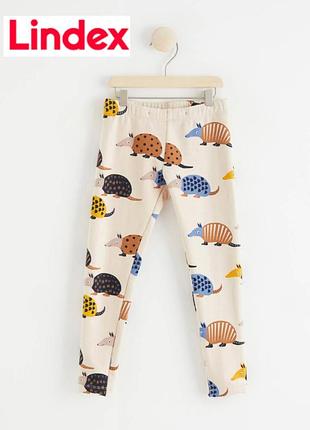 Новые теплые леггинсы на байке, лосины с начесыванием на флисе lindex 6-7 лет