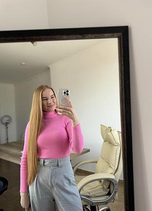 Брюки серые палаццо