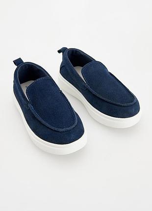 Кожаные мокасины, туфли для мальчика