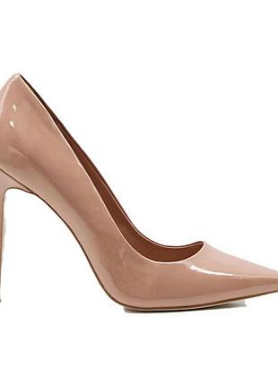 Дефект ❗ туфлі лодочки класичні базові бежеві 39