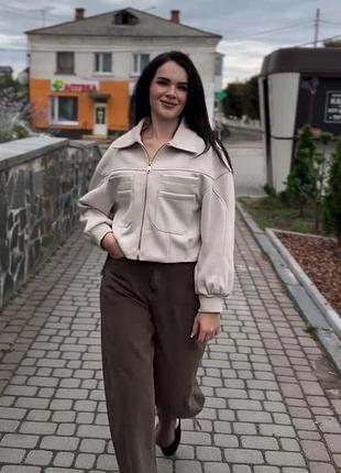 Куртка женская бежевого цвета от way mode