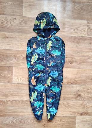 Классный комбинезон дождевик на флисовой подкладке