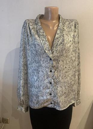 Элегантная роскошная блузка, оригинальный принт и фасон